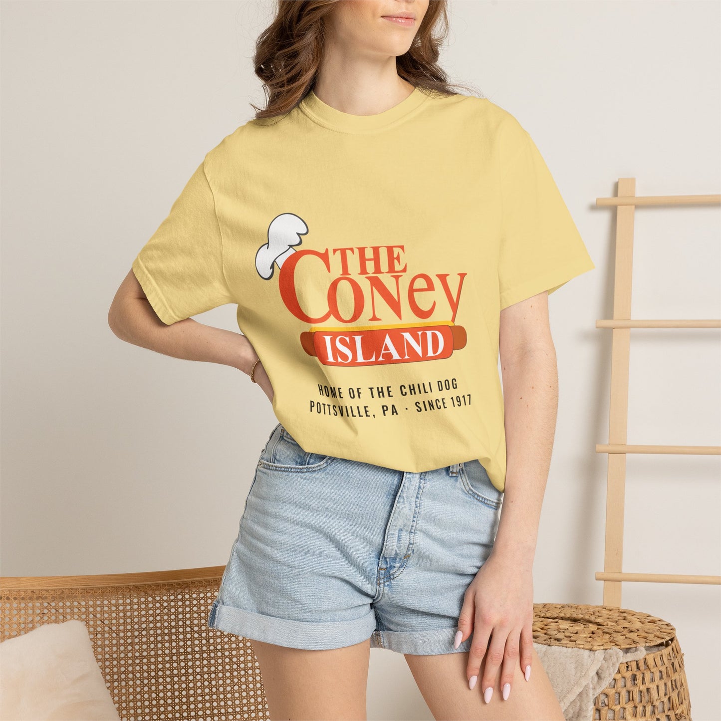 The Coney Island Classic Tee — Home of the Chili Dog