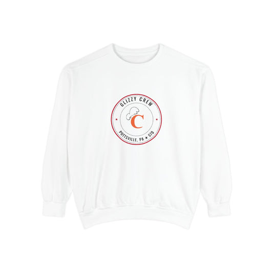The Coney Island Glizzy Crew Crewneck - Hot Weiners — White, front