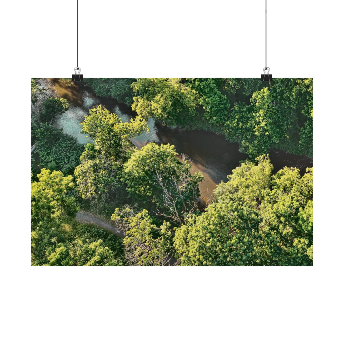Hidden River — Schuylkill Confluence Aerial · Schuylkill Haven PA Wall Art