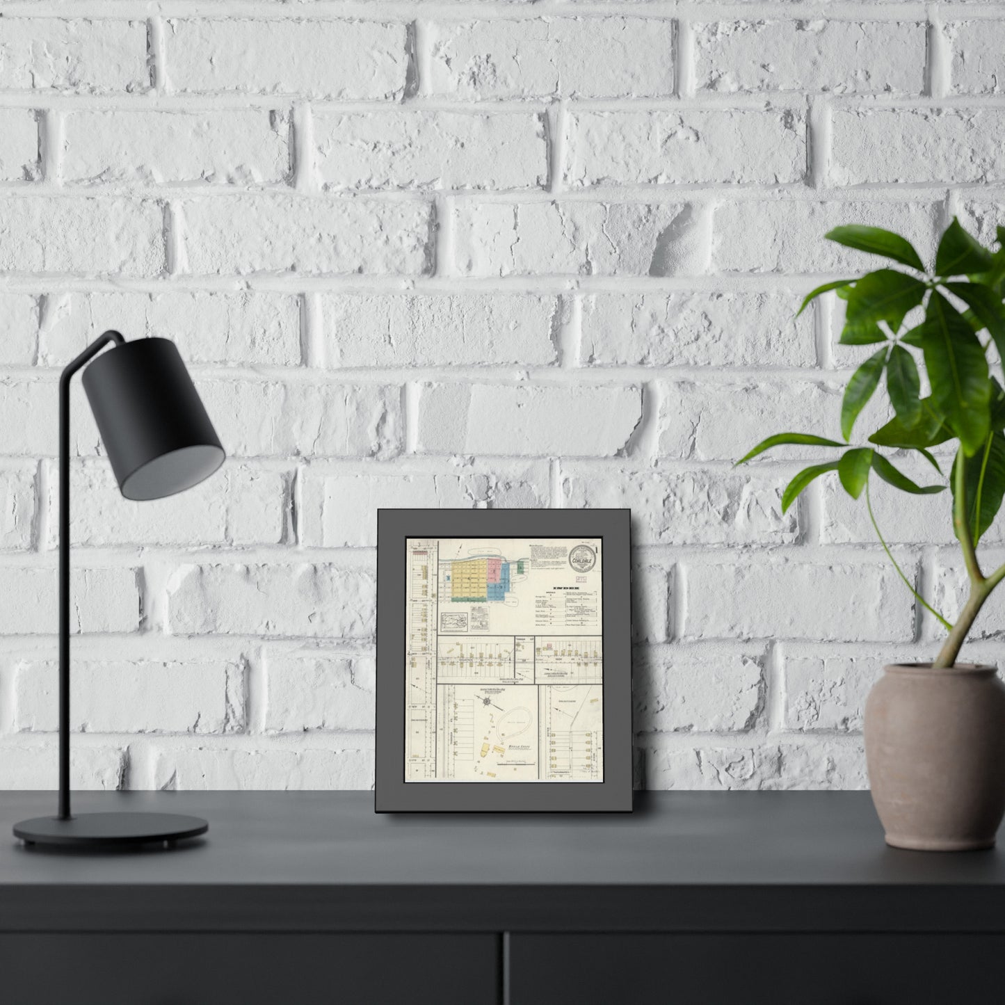 Sanborn Fire Insurance Maps — Coaldale — Framed