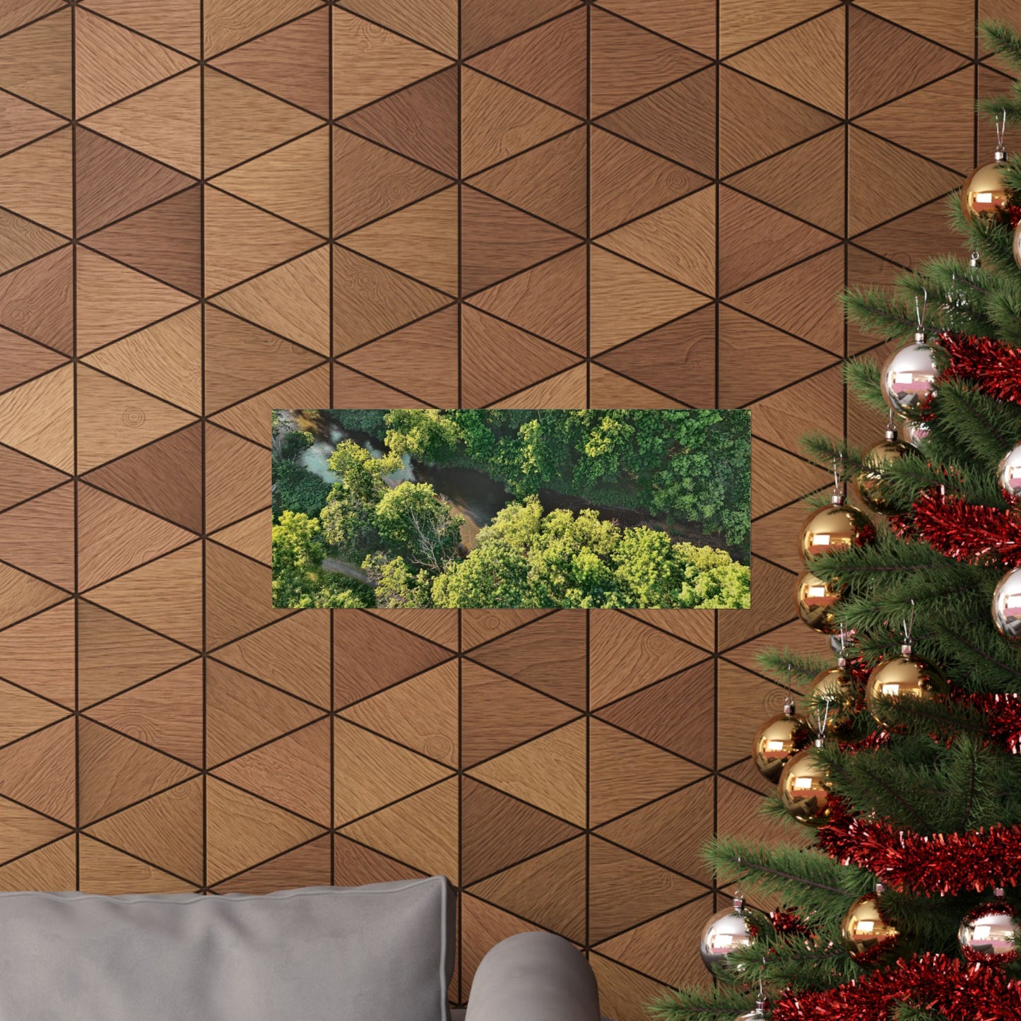 Hidden River — Schuylkill Confluence Aerial · Schuylkill Haven PA Wall Art