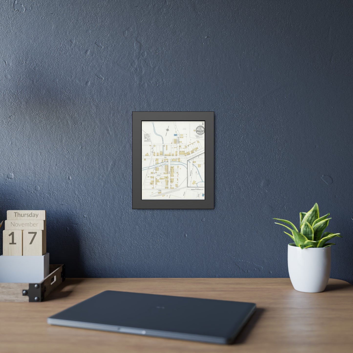 Sanborn Fire Insurance Maps — Middleport — Framed