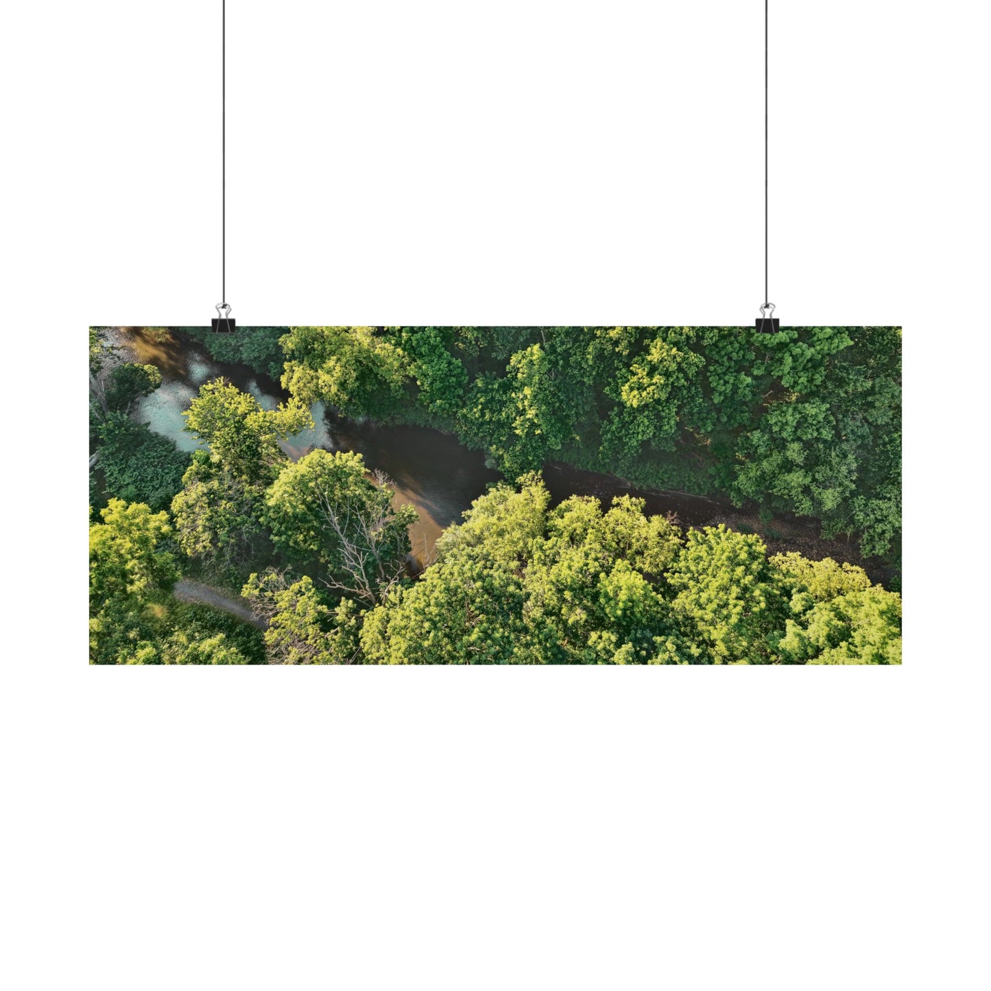 Hidden River — Schuylkill Confluence Aerial · Schuylkill Haven PA Wall Art