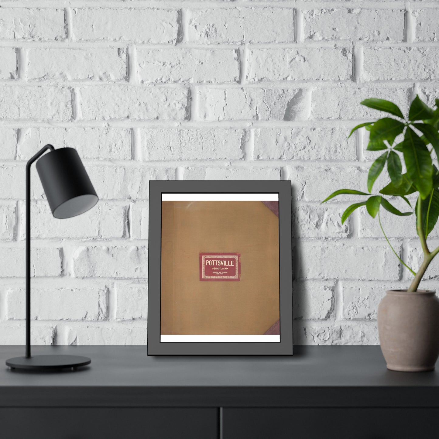Sanborn Fire Insurance Maps — Pottsville — Framed