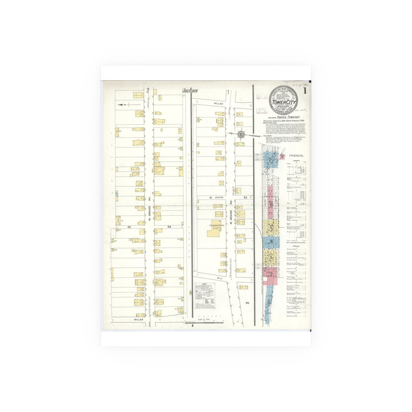 Sanborn Fire Insurance Maps — Tower City