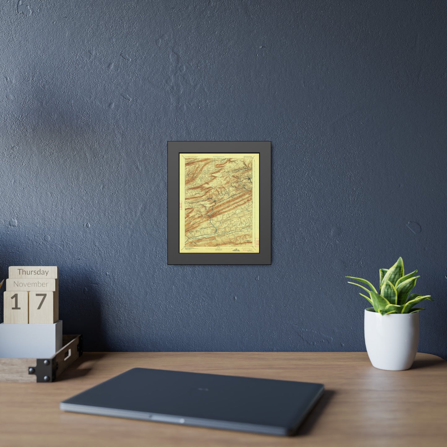 USGS Topographic Map — Pine Grove Quadrangle, 1892 — Framed