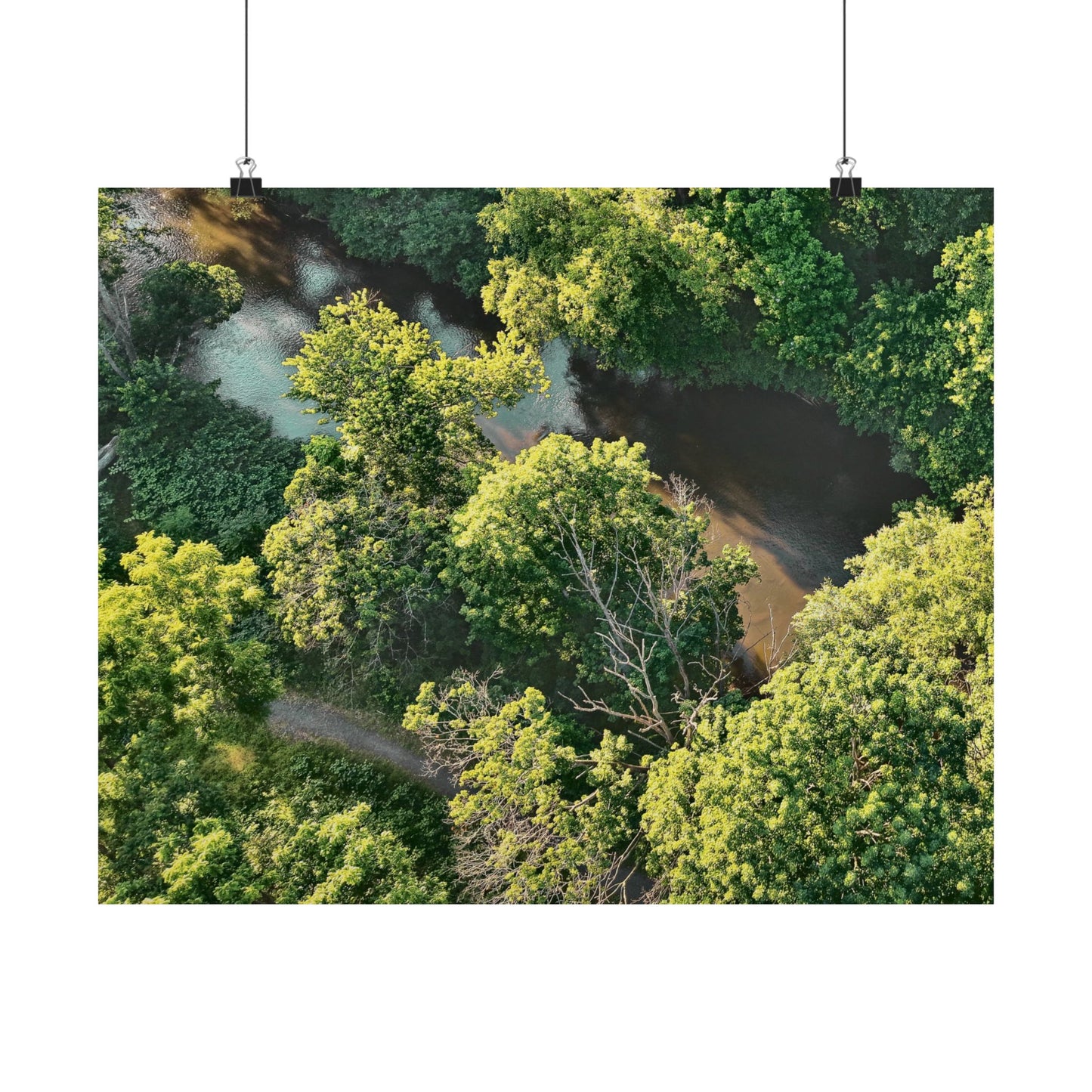 Hidden River — Schuylkill Confluence Aerial · Schuylkill Haven PA Wall Art
