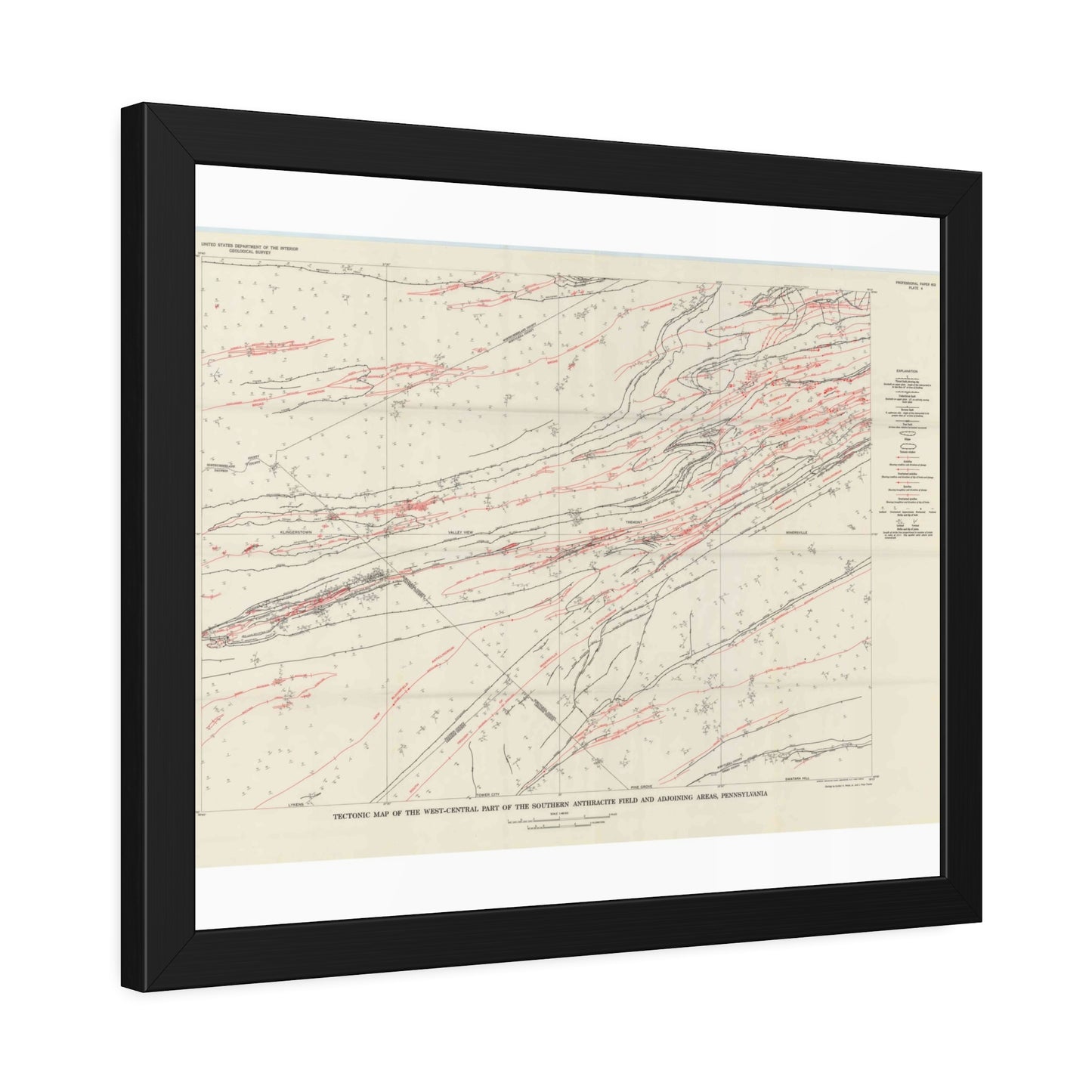 USGS Geology of the West-Central Southern Anthracite Field (PP 602) — Framed