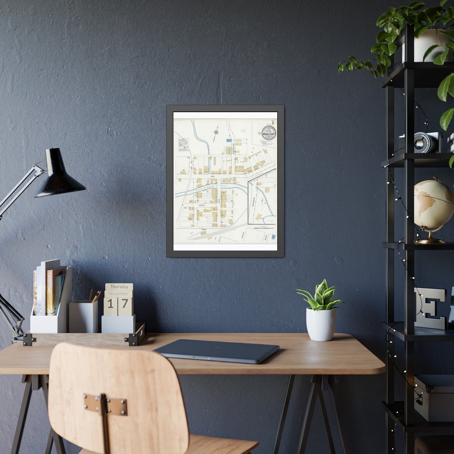 Sanborn Fire Insurance Maps — Middleport — Framed
