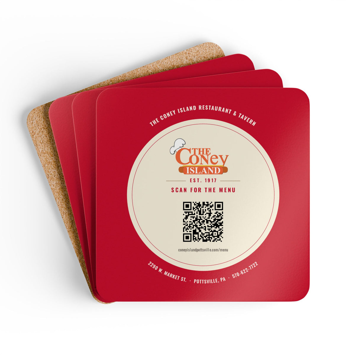 The Coney Island Coaster Set — Menu