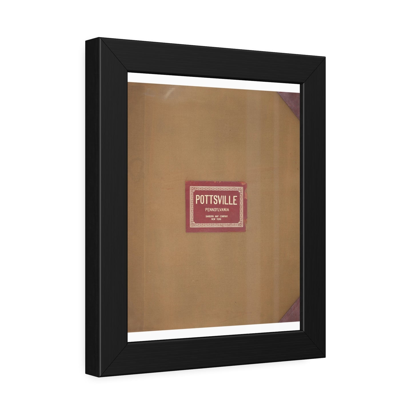 Sanborn Fire Insurance Maps — Pottsville — Framed