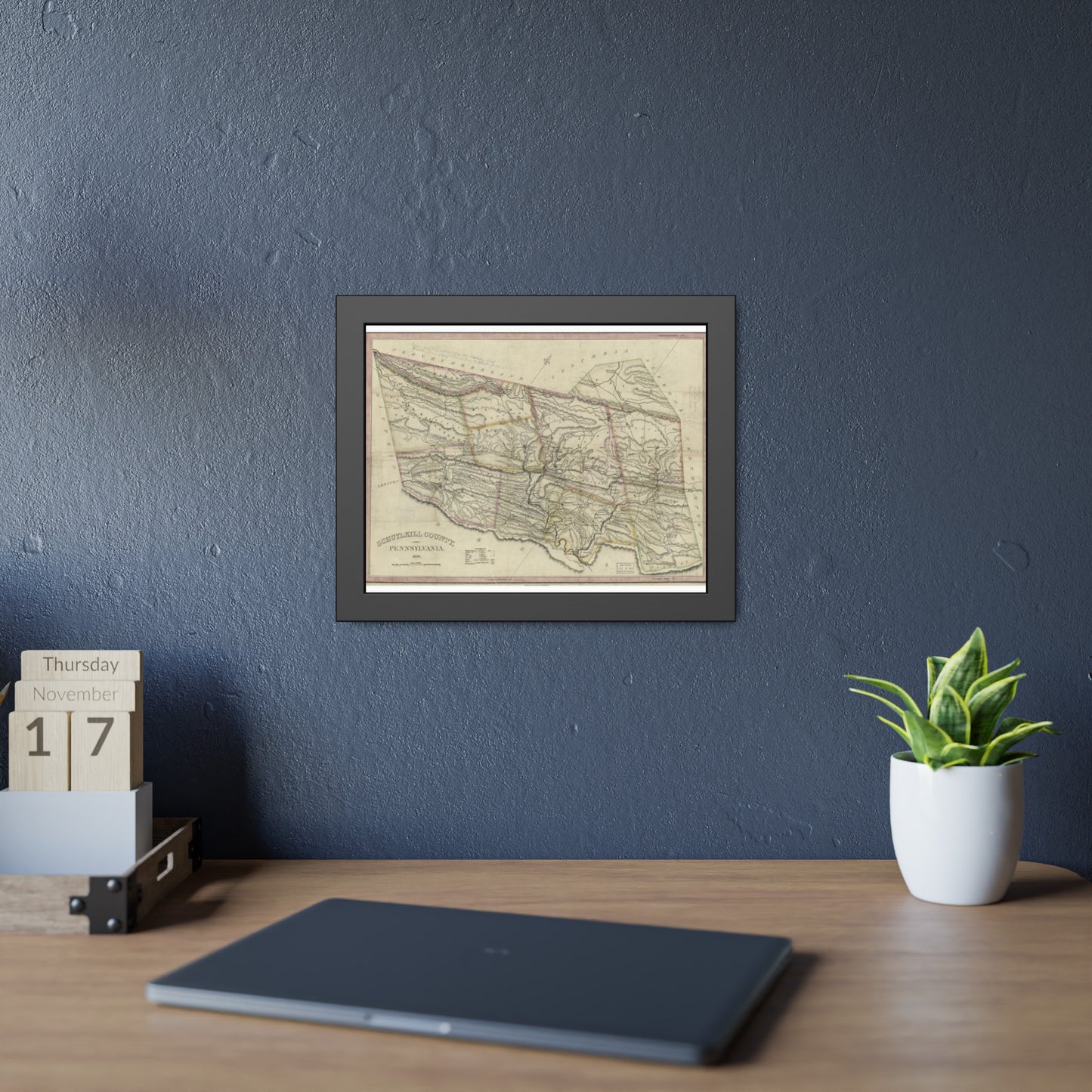Schuylkill County, Pennsylvania (Tanner) — Framed