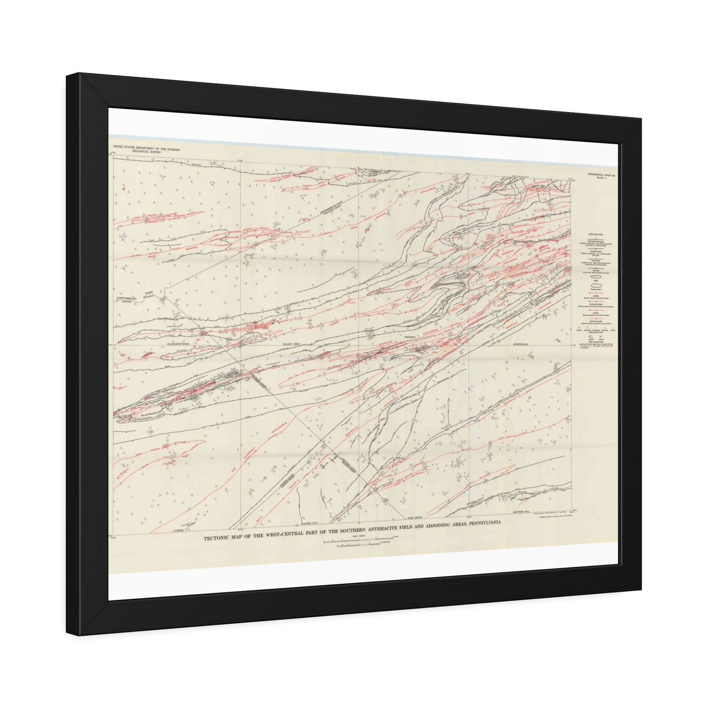 USGS Geology of the West-Central Southern Anthracite Field (PP 602) — Framed