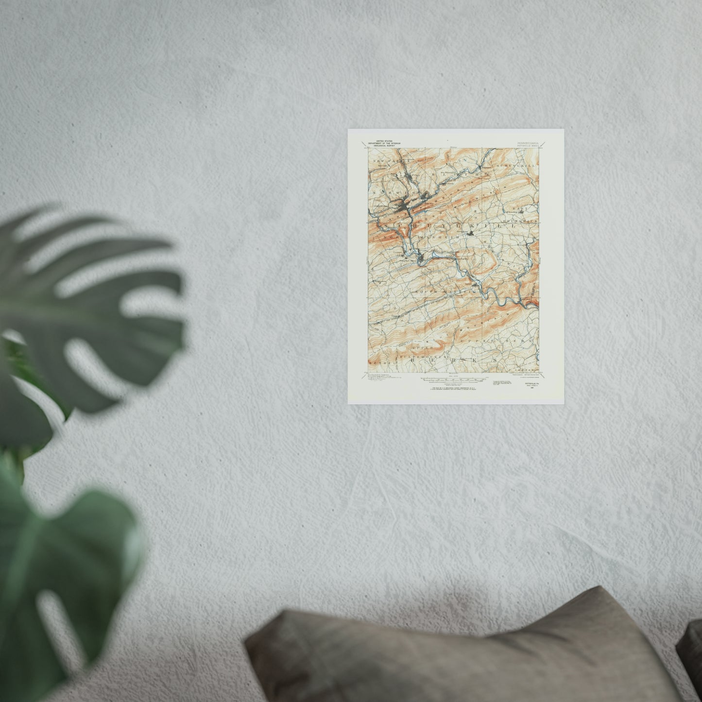 USGS Topographic Map — Pottsville Quadrangle, 1889