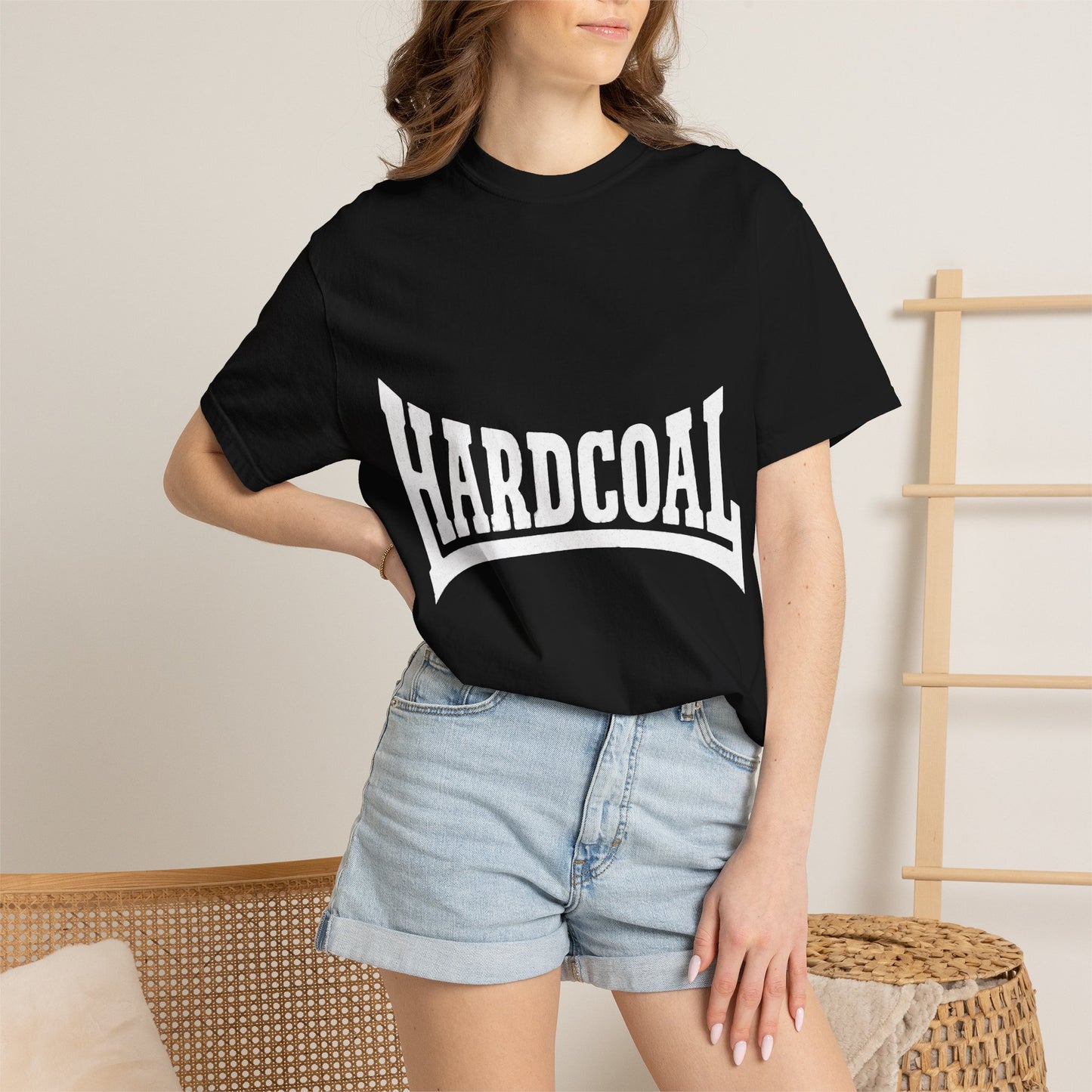 HARDCOAL Heavyweight Tee — Anthracite Black