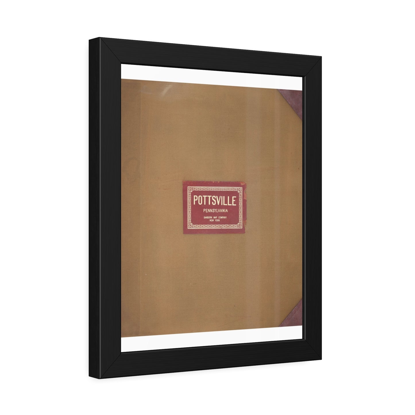 Sanborn Fire Insurance Maps — Pottsville — Framed