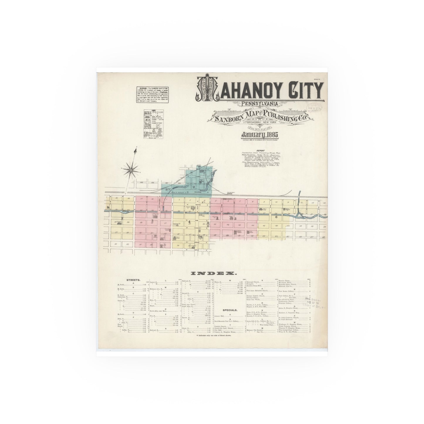 Sanborn Fire Insurance Maps — Mahanoy City