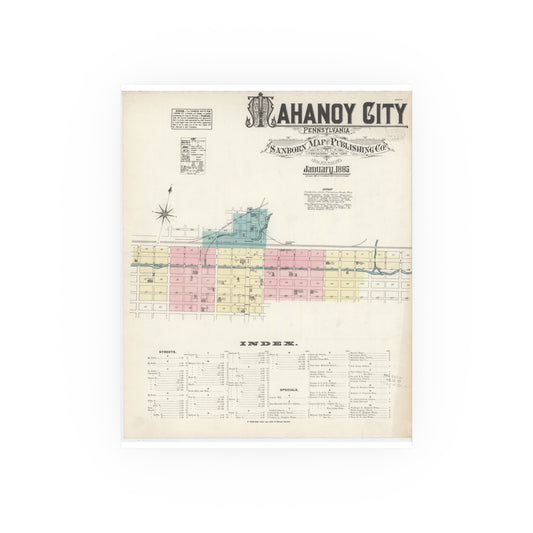 Sanborn Fire Insurance Maps — Mahanoy City