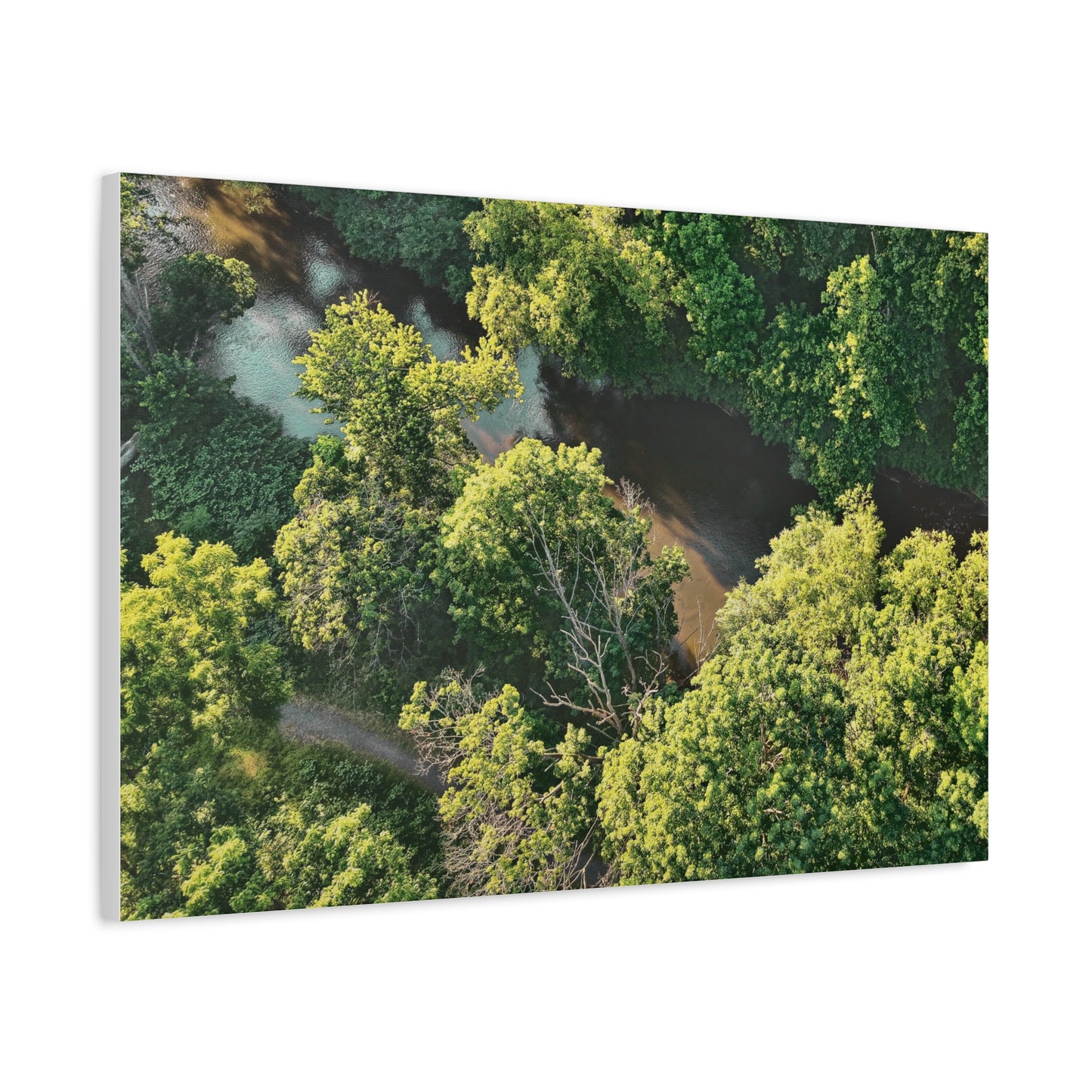 Hidden River — Schuylkill Confluence Aerial, Schuylkill Haven PA — Canvas