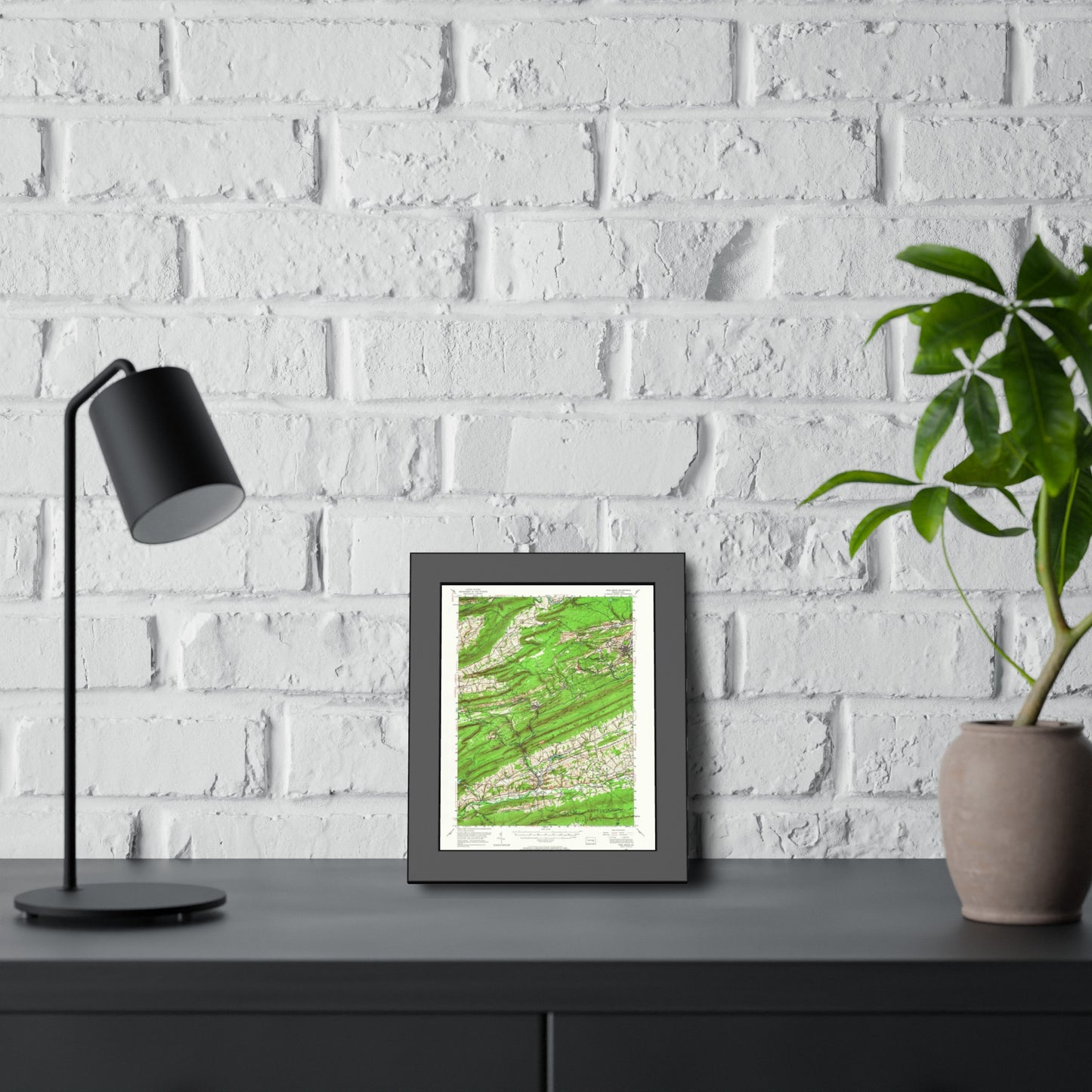 USGS Topographic Map — Pine Grove Quadrangle, 1955 — Framed
