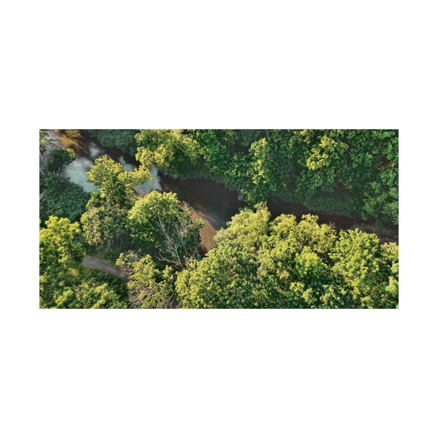 Hidden River — Schuylkill Confluence Aerial · Schuylkill Haven PA Wall Art