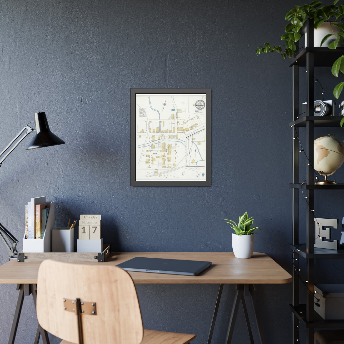 Sanborn Fire Insurance Maps — Middleport — Framed