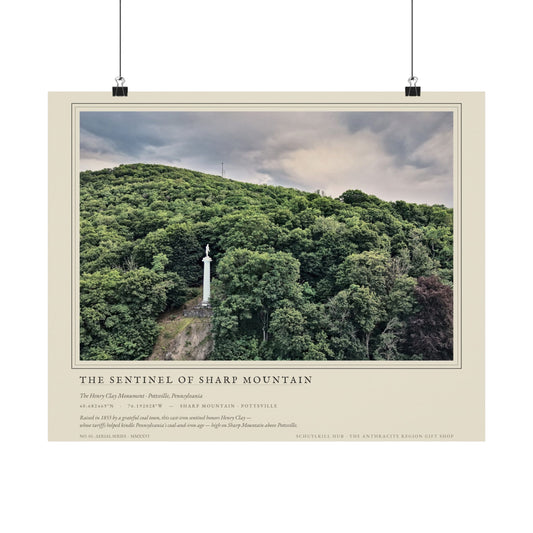 The Sentinel of Sharp Mountain — Henry Clay Monument · Survey Plate