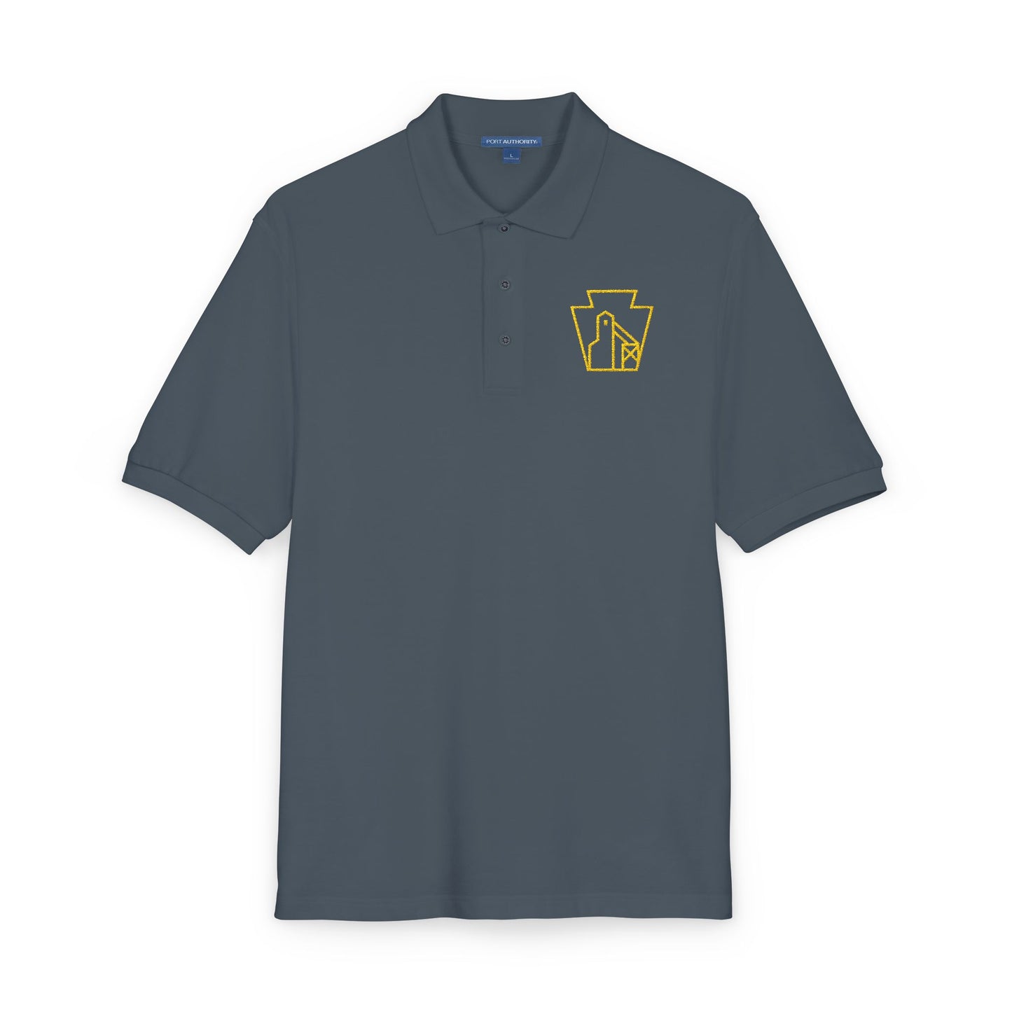 Schuylkill Hub Keystone Polo — Silk Touch (Steel Grey)