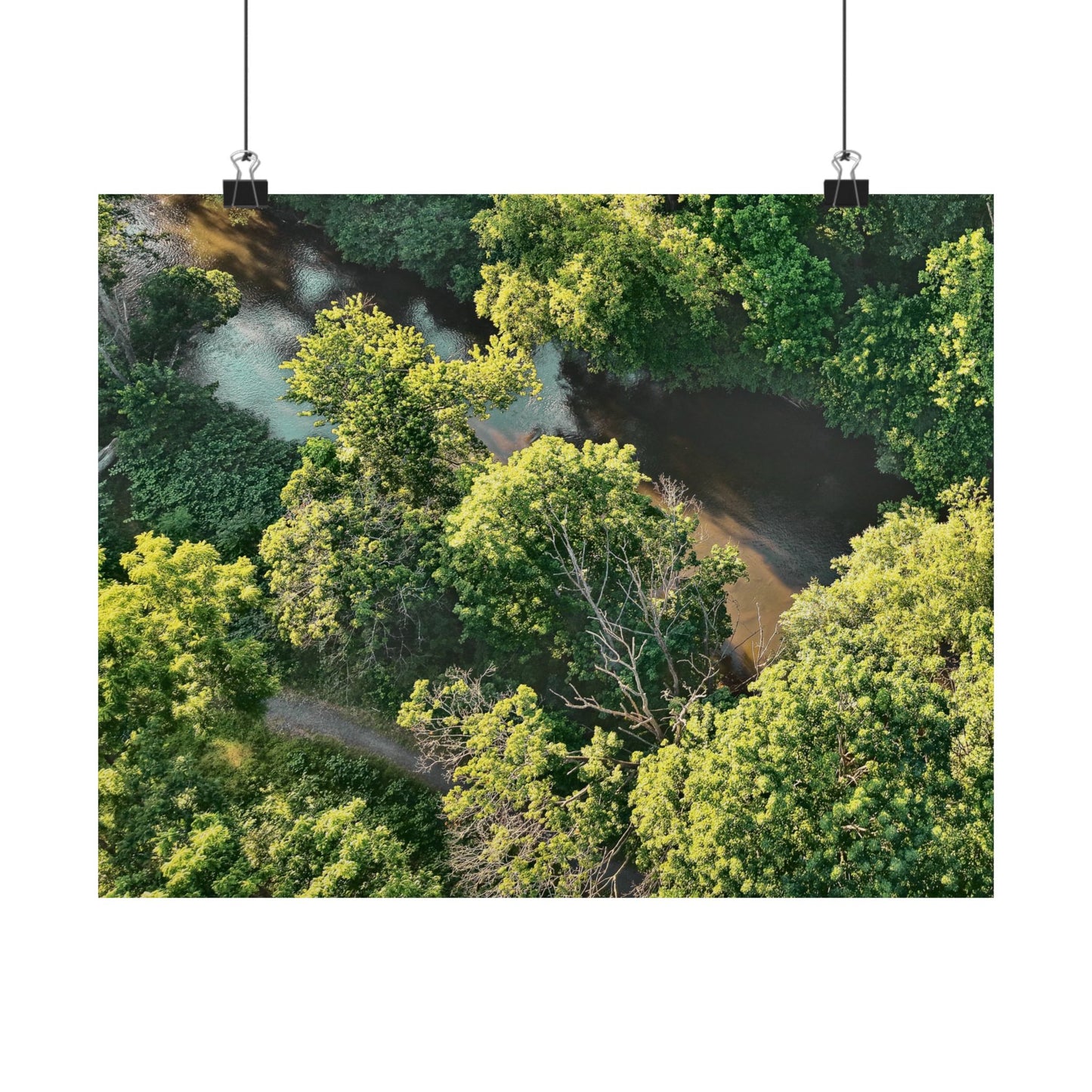 Hidden River — Schuylkill Confluence Aerial · Schuylkill Haven PA Wall Art