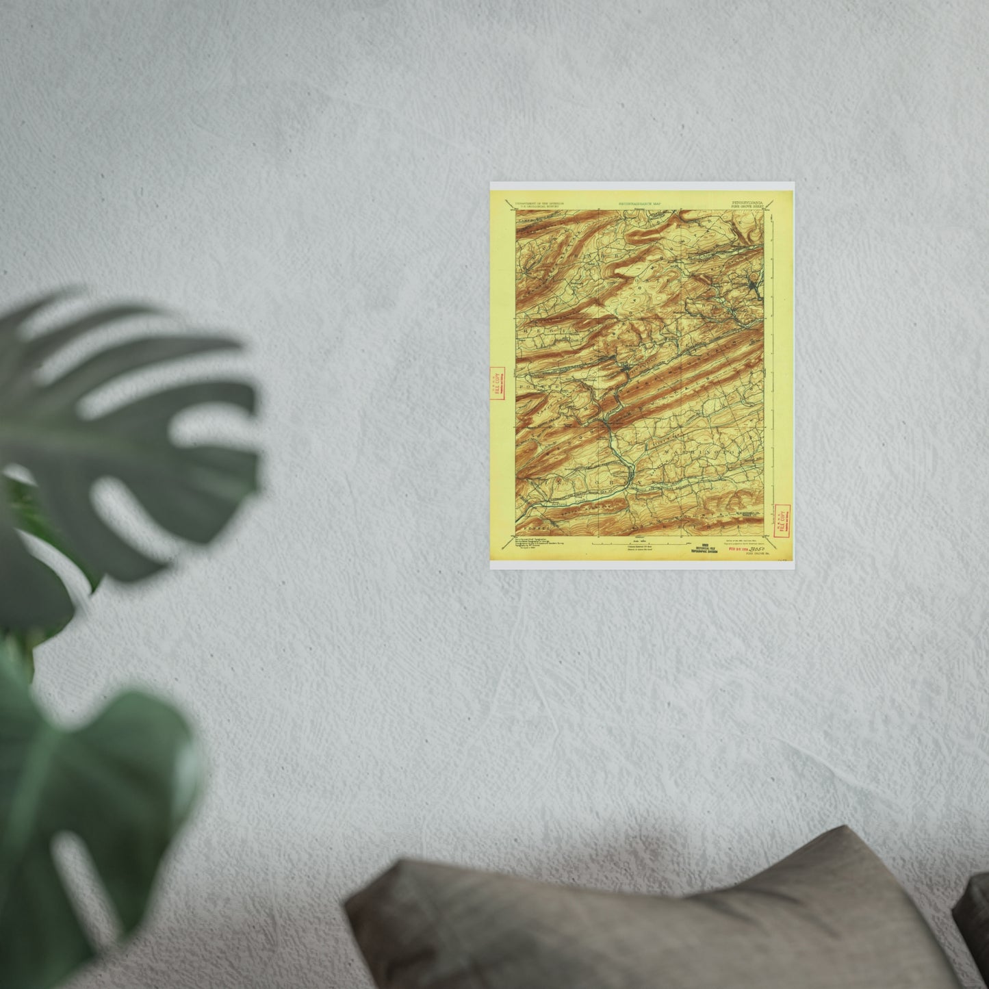 USGS Topographic Map — Pine Grove Quadrangle, 1892