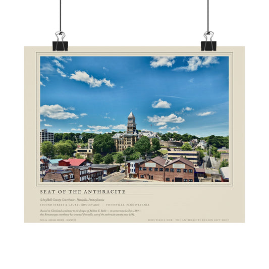 Seat of the Anthracite — Schuylkill County Courthouse · Survey Plate