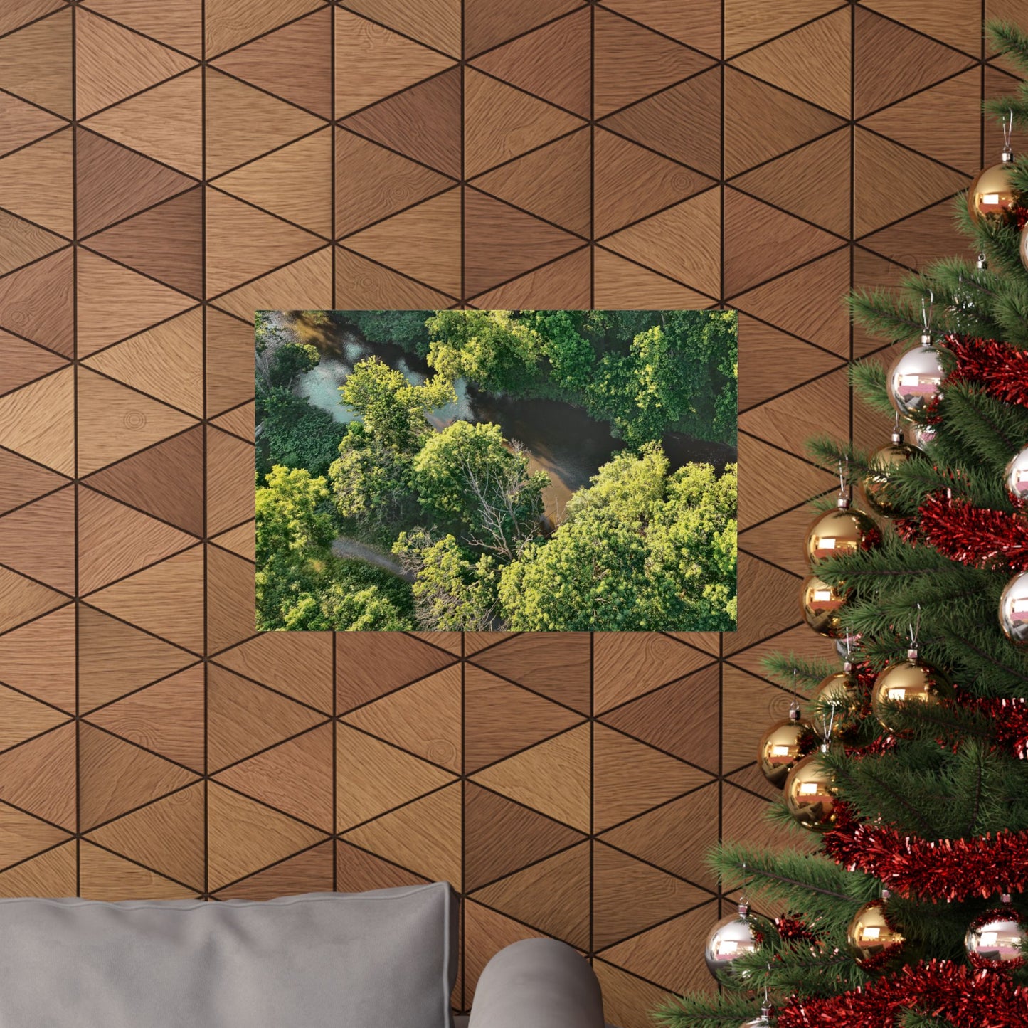 Hidden River — Schuylkill Confluence Aerial · Schuylkill Haven PA Wall Art