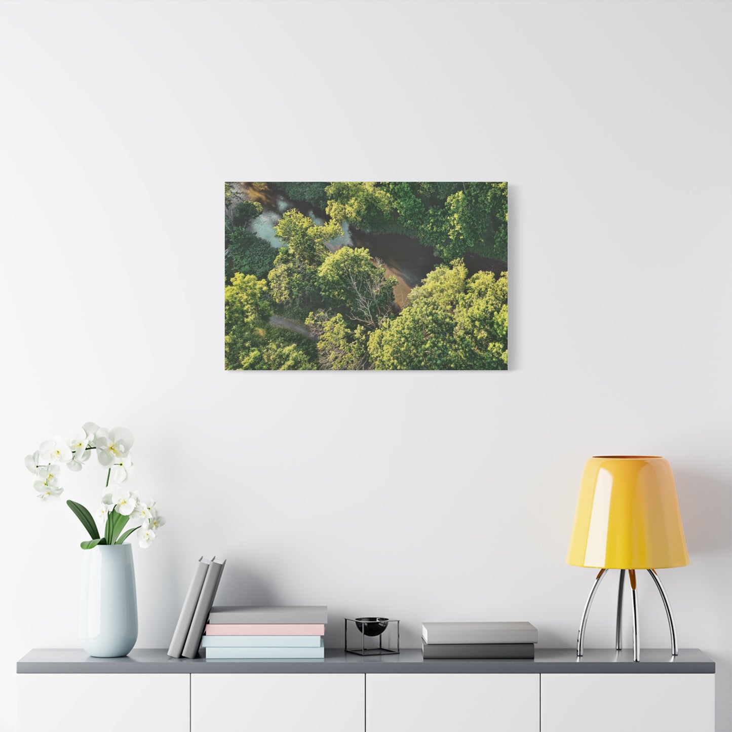 Hidden River — Schuylkill Confluence Aerial, Schuylkill Haven PA — Canvas