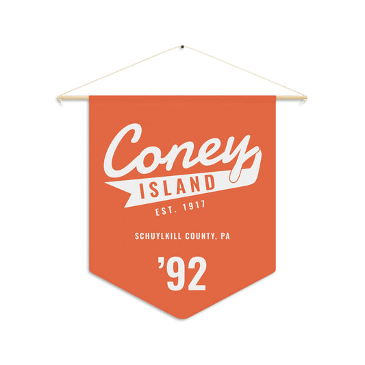 The Coney Island 90's Retro Pennant — Orange