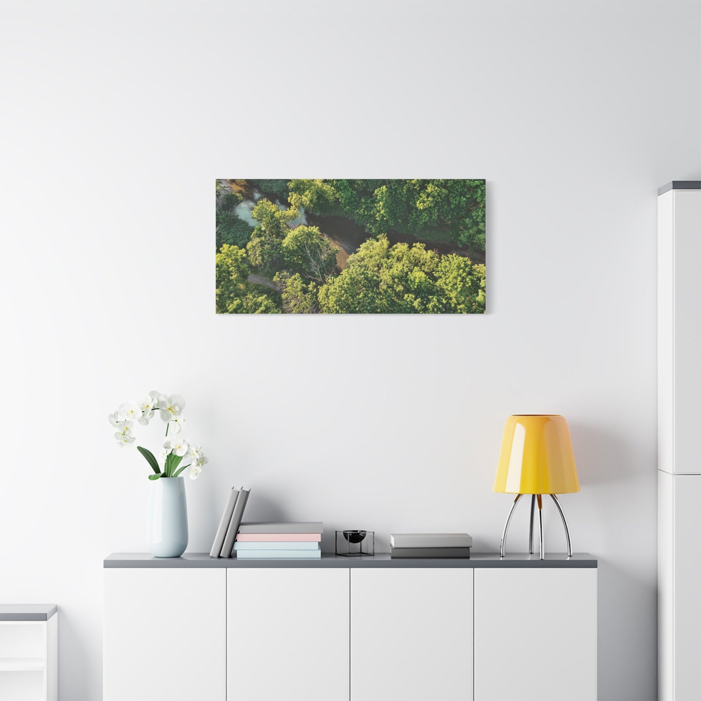 Hidden River — Schuylkill Confluence Aerial, Schuylkill Haven PA — Canvas
