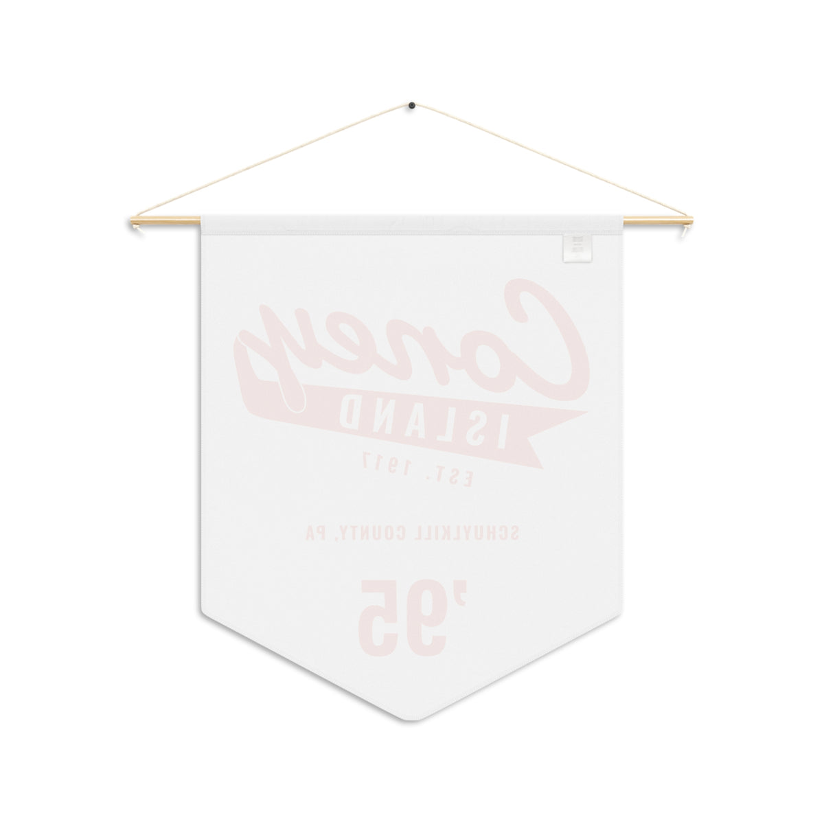 The Coney Island 90's Retro Pennant — White