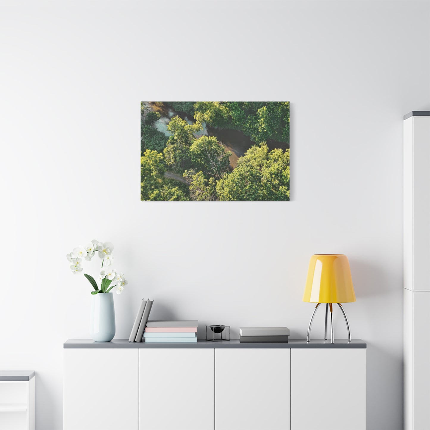 Hidden River — Schuylkill Confluence Aerial, Schuylkill Haven PA — Canvas