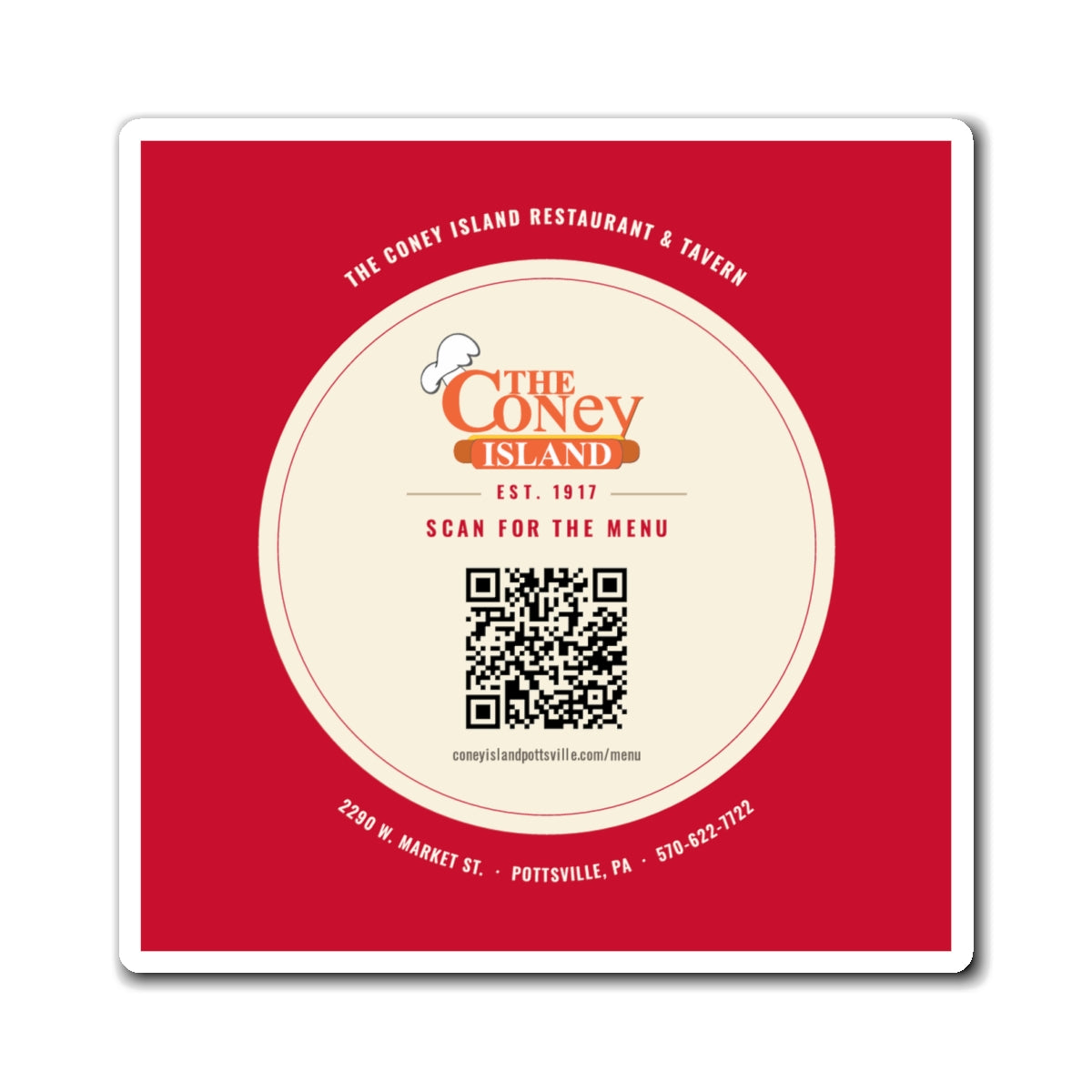 The Coney Island Magnet — Menu