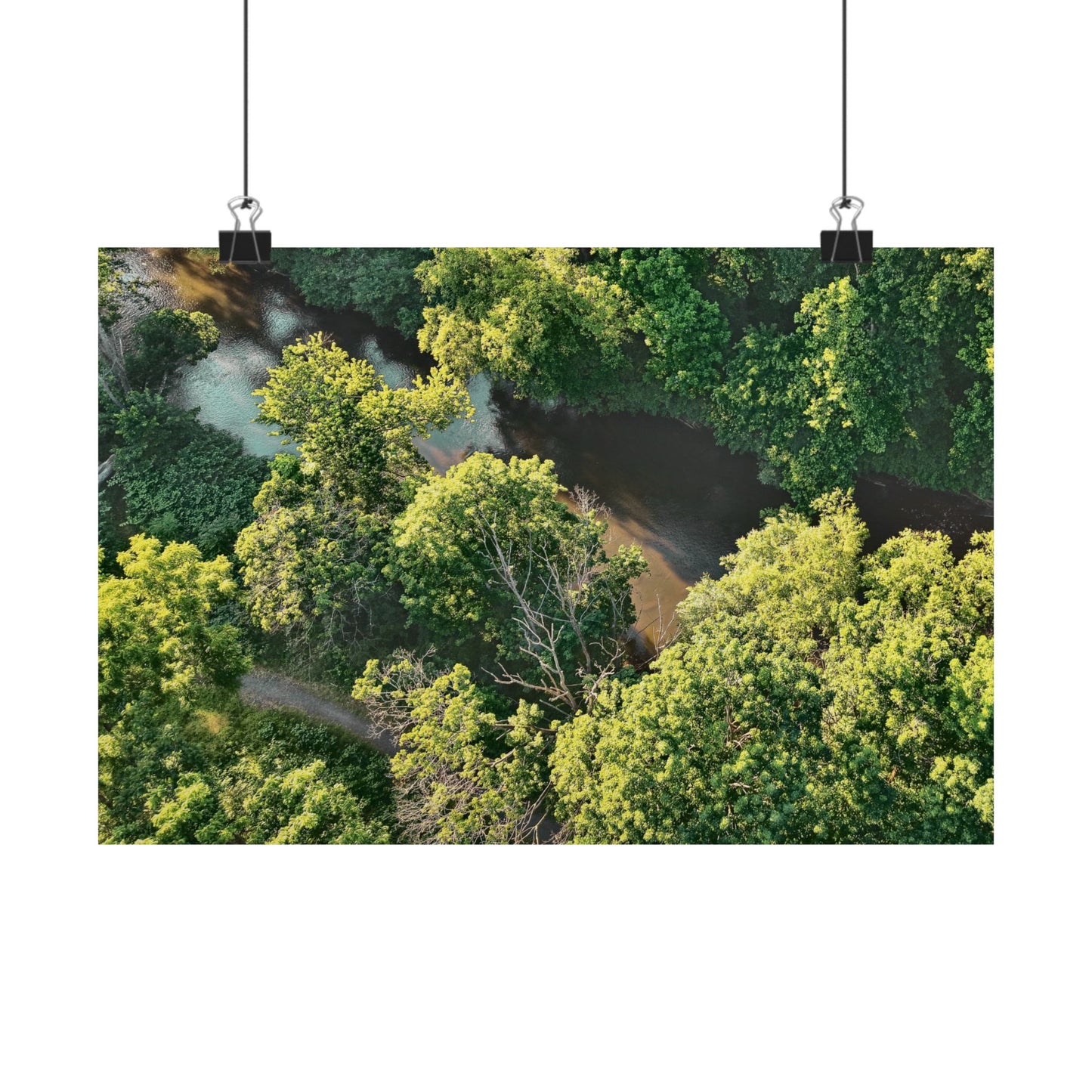 Hidden River — Schuylkill Confluence Aerial · Schuylkill Haven PA Wall Art