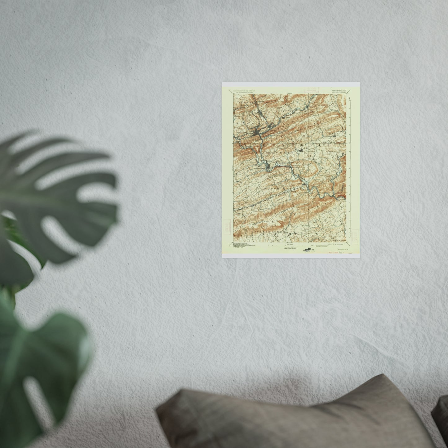 USGS Topographic Map — Pottsville Quadrangle, 1891