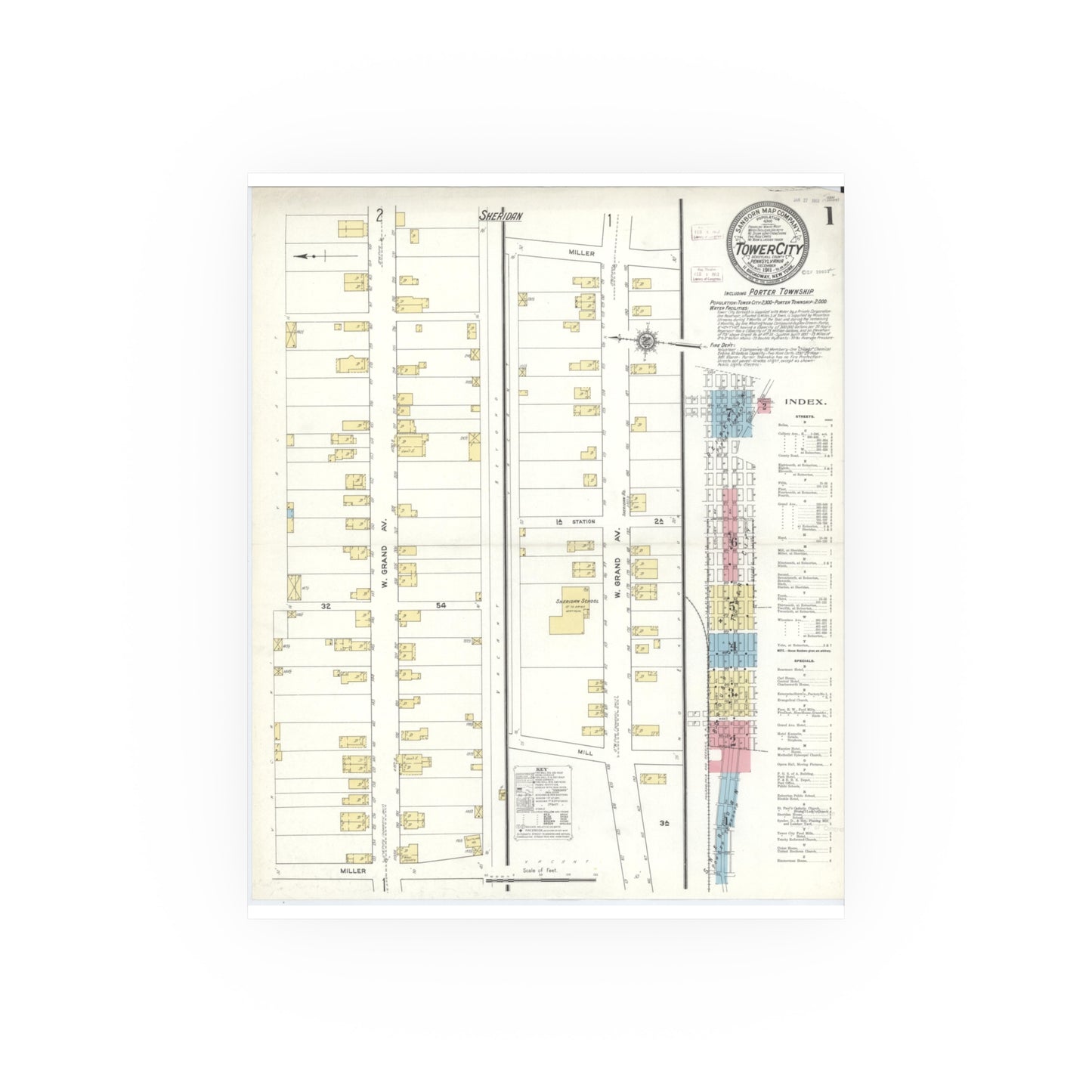 Sanborn Fire Insurance Maps — Tower City