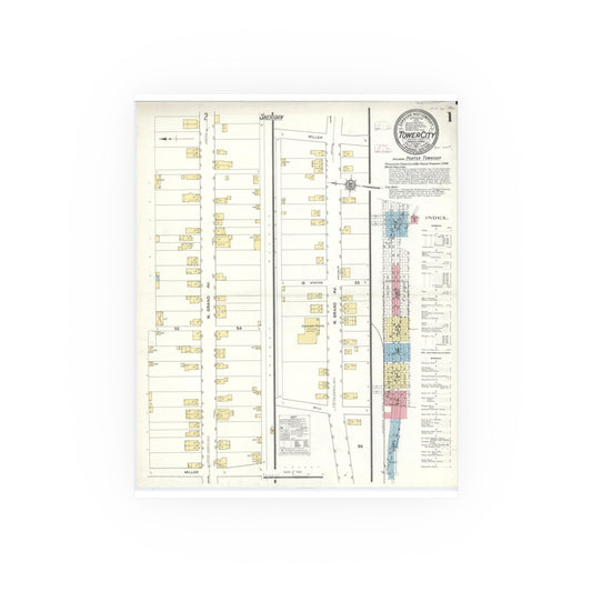 Sanborn Fire Insurance Maps — Tower City