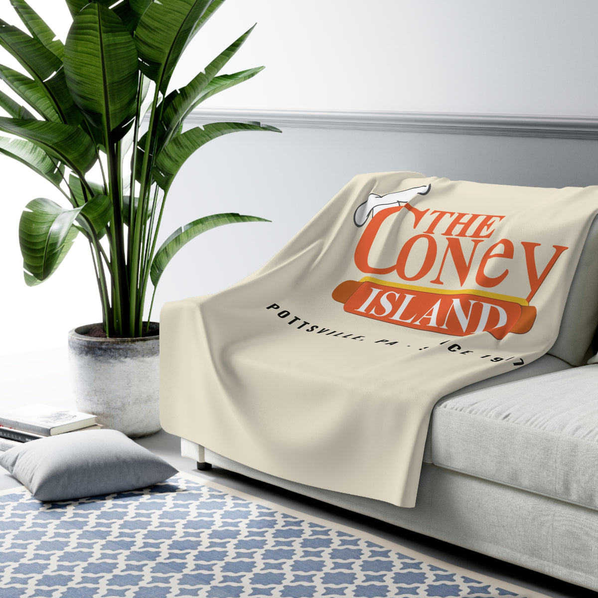 The Coney Island Sherpa Fleece Blanket