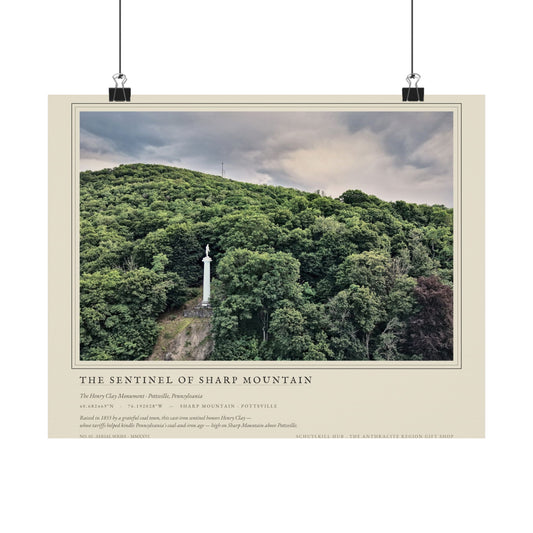 The Sentinel of Sharp Mountain — Henry Clay Monument · Survey Plate