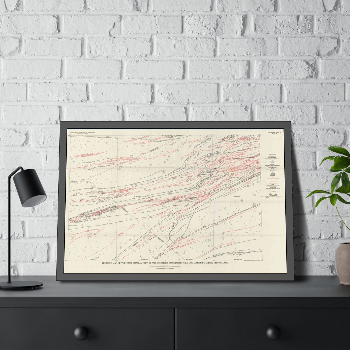 USGS Geology of the West-Central Southern Anthracite Field (PP 602) — Framed