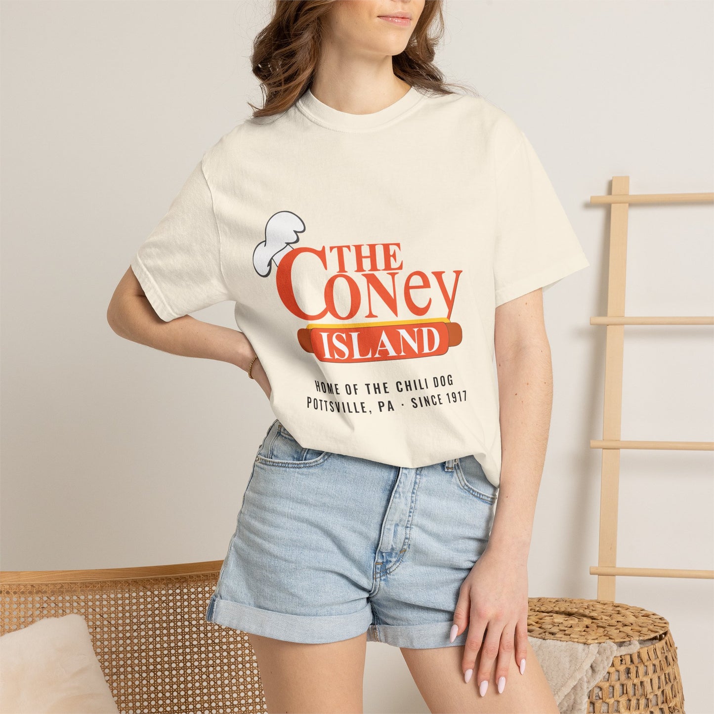 The Coney Island Classic Tee — Home of the Chili Dog