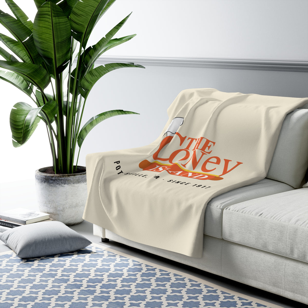 The Coney Island Sherpa Fleece Blanket