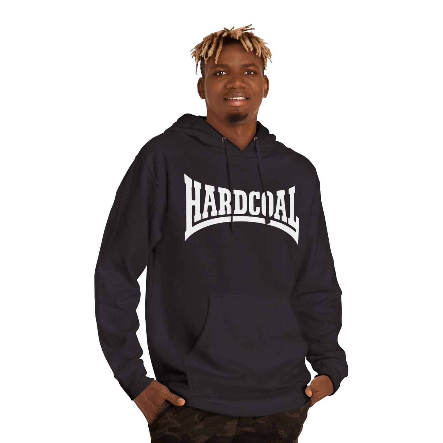 HARDCOAL Heavyweight Hoodie — Anthracite Black
