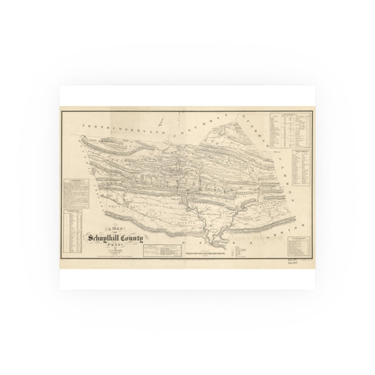 A Map of Schuylkill County, Penna. (Sheafer / Barnes)