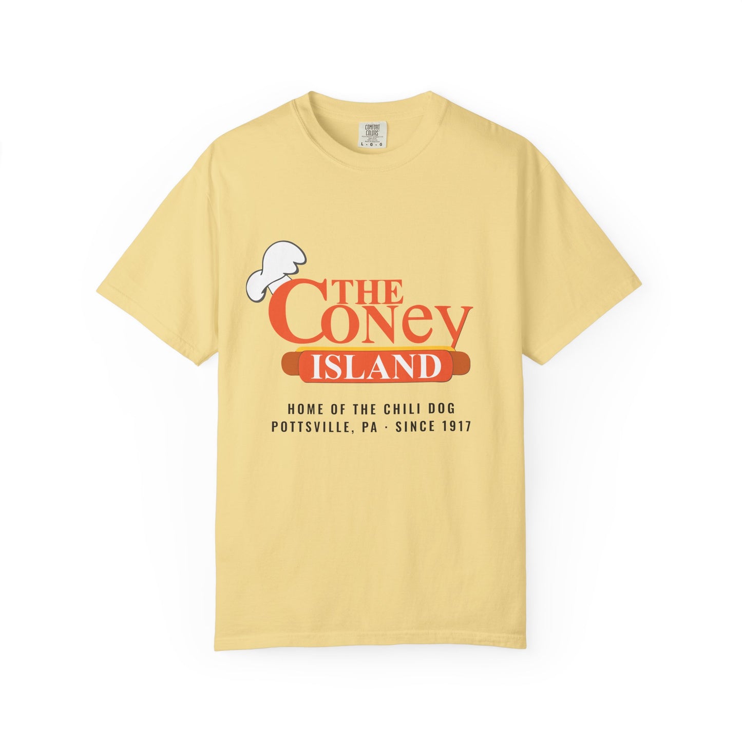 The Coney Island Classic Tee — Home of the Chili Dog
